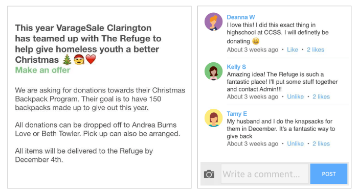 Christmas wish list | VarageSale