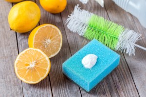 Mixing lemons and alcohol is not only for a girls night out: this mixture is great for cleaning kitchen, too!