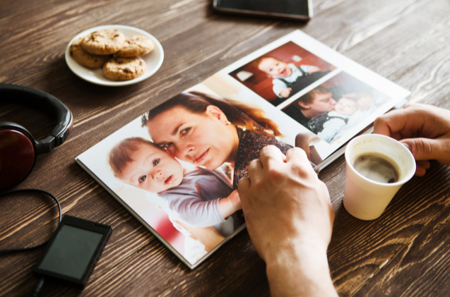 A family scrapbook is a budget-friendly Mother's Day gift that any mom would cherish.